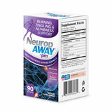 NeuropAWAY: emballage de qualité reflétant le soin nerveux.