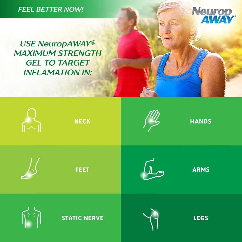 NeuropAWAY Gel: acétyl-L-carnitine offre une sensation apaisante.