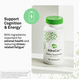 NeuroScience AdreCor – étiquetage affichant rhodiola et vitamines B