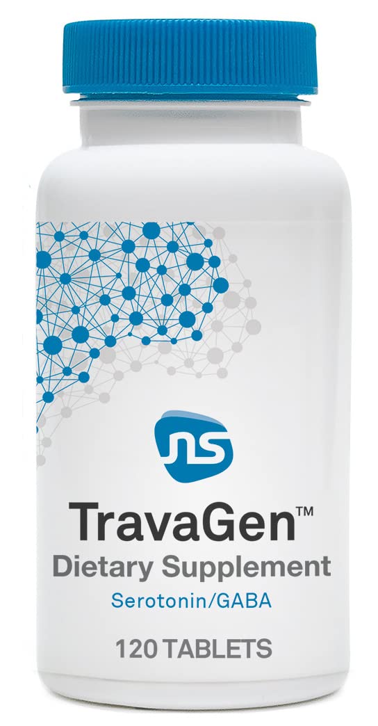 NeuroScience TravaGen bouteille, présentation du flacon pour soutien émotionnel potentiel