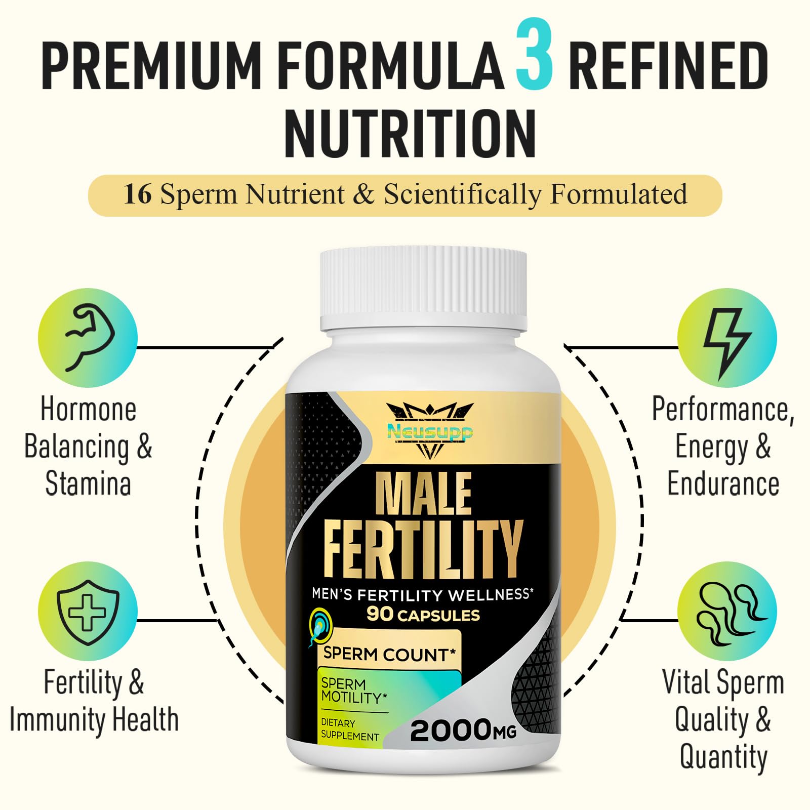 Neusupp Préconception: multivitamine masculine pour soutenir la fertilité