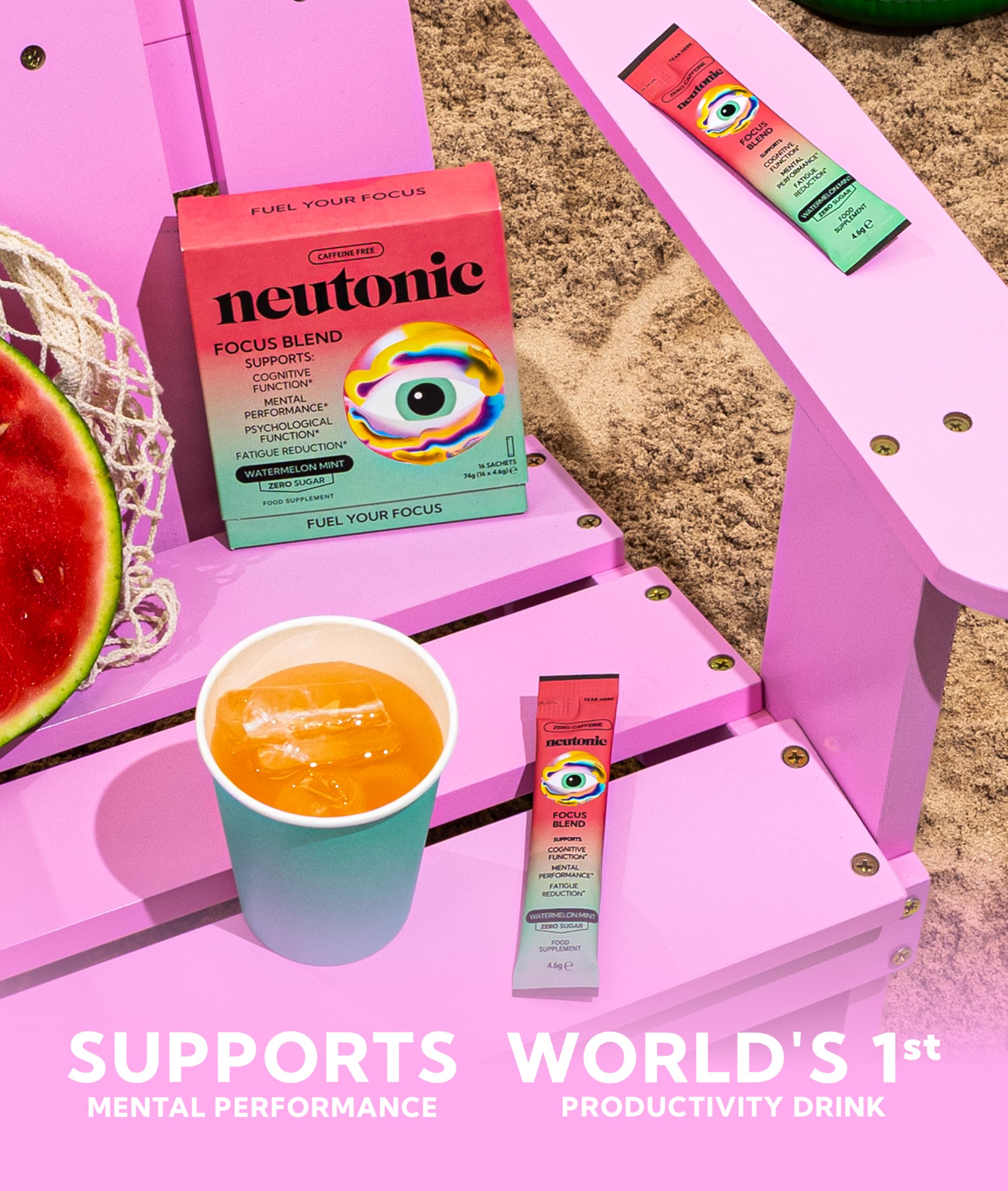 Neutonic boisson naturelle saveur melon menthe sans sucre ajouté.