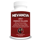 Nevancia Collagène Adulte – bouteille 90 capsules pour le soutien quotidien de la peau.