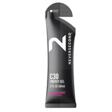 Gel énergie Neversecond C30 au parfum fruit de la passion, prêt à l’emploi pendant l’effort.
