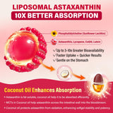 NEVISS astaxanthine liposomale - lycopène intégré pour un soutien antioxydant potentiel.