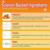 NEVISS B100 Complex Gummies sans gluten ni soja, choix inclusif.