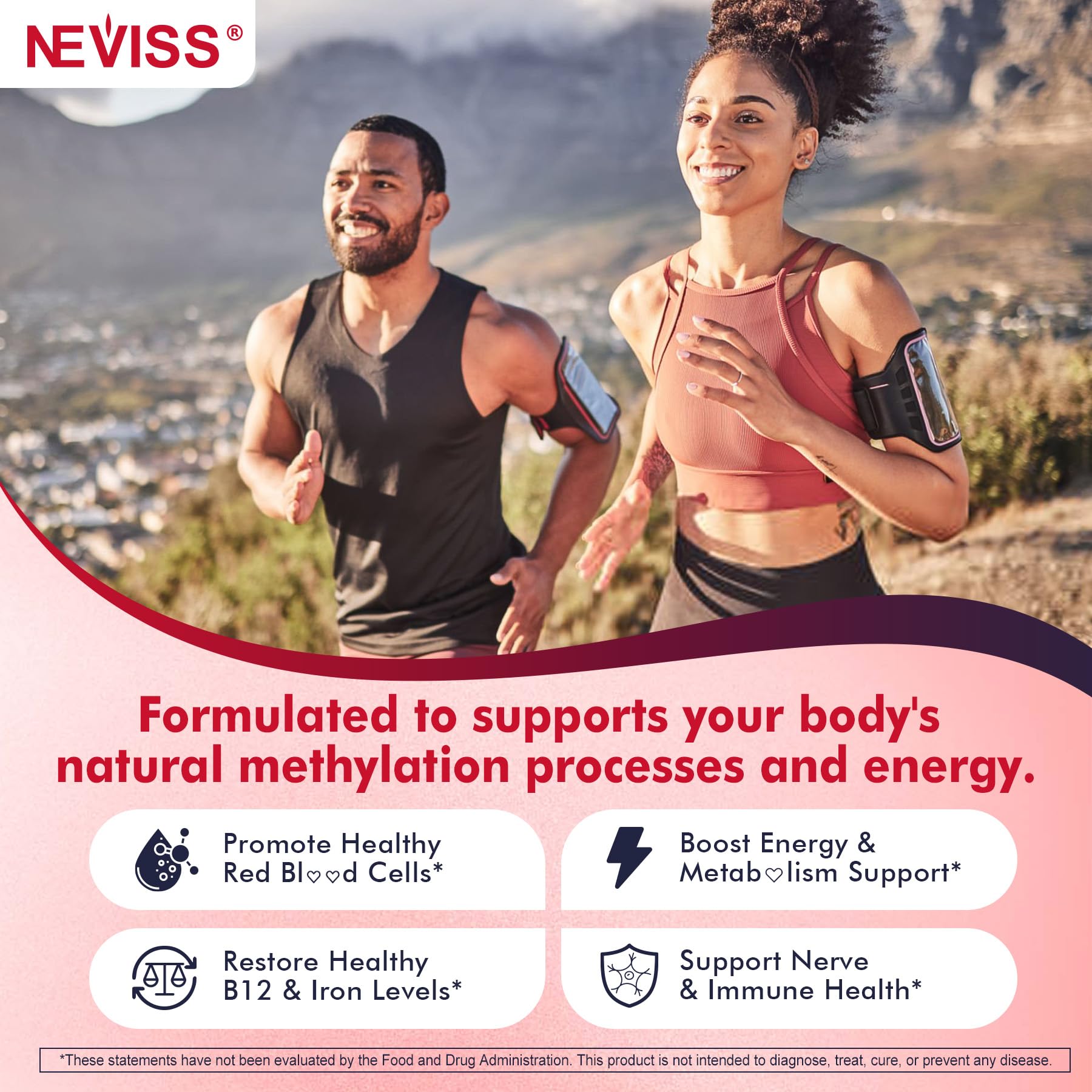 Ingrédients actifs B12 méthylée et L-5-méthylfolate B6 D3