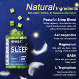 NEVISS Gommes Ingrédients naturels et vegan sans artificiels.