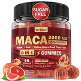 NEVISS Gommes Maca remplies dans la bouteille, pratique au quotidien.