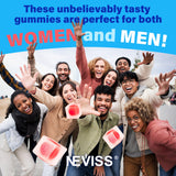 Texture gélifiée des gommes NEVISS offrant douceur et absorption facilitée.