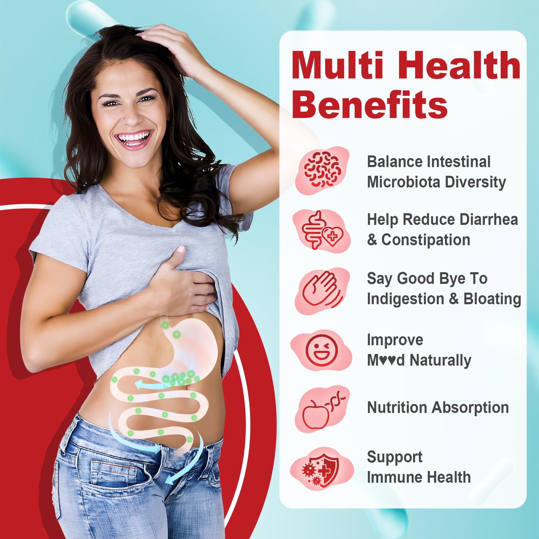 NEVISS gommes-probiotiques-12-souches favorisent l'équilibre intestinal