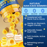 NEVISS Kava Kava Gommes — flacon et étiquette sans OGM.