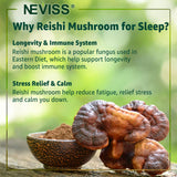 NEVISS Reishi Gummies sans melatonine adaptées aux trajets et décalages horaires.