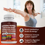 New Age capsules racine dandelion extrait, couleur naturelle et usage polyvalent.