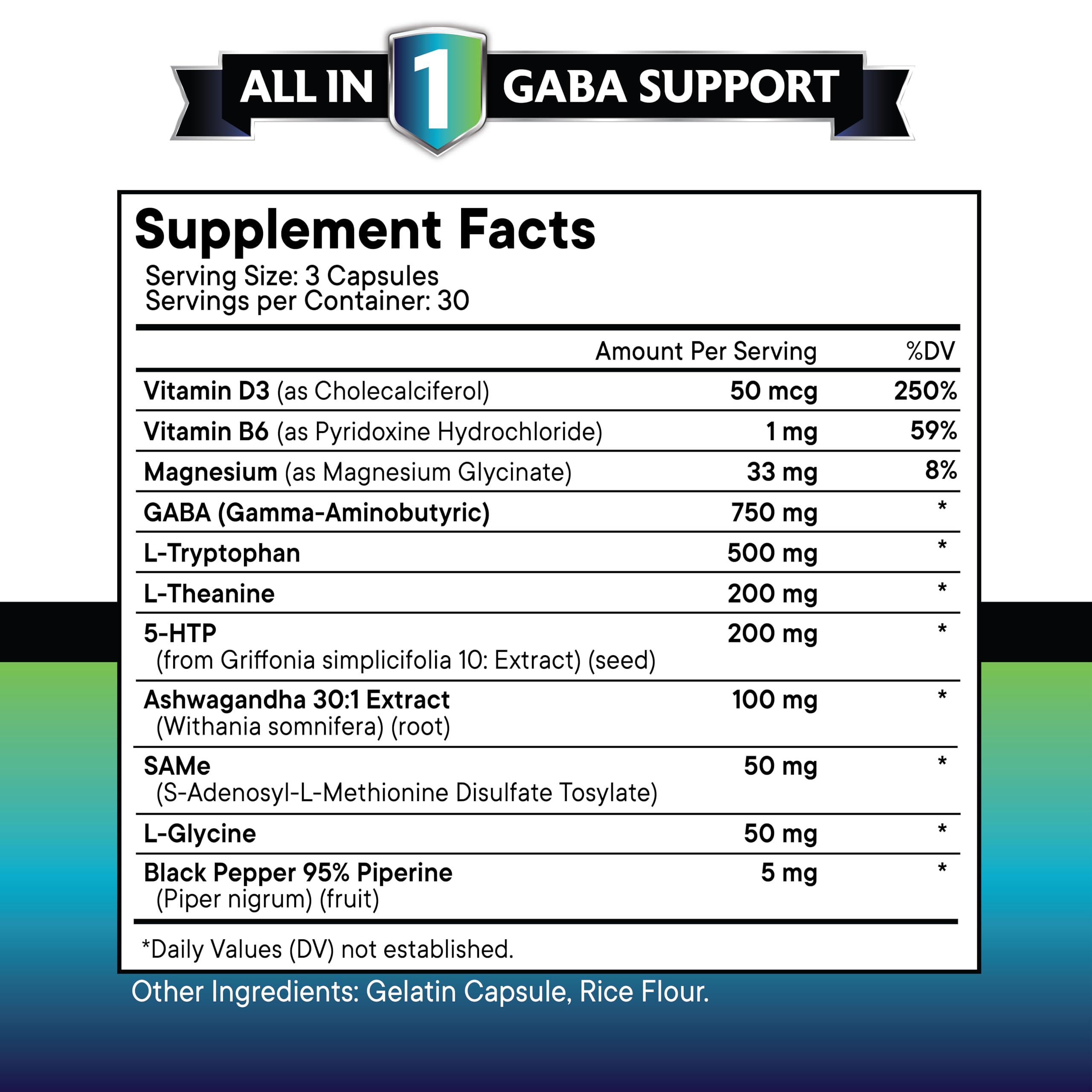 GABA et 5-HTP NEW AGE 200 mg, associe détente potentielle et équilibre émotionnel.