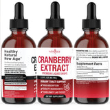 NEW AGE Gouttes de canneberge – formulation sans alcool et sans sucre