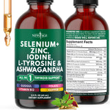 NEW AGE gouttes soutien thyroïde – flacon pratique pour une supplémentation quotidienne.
