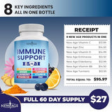 NEW AGE Immunité 8 en 1 – prise quotidienne pratique au petit-déjeuner.