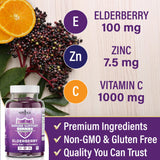 NEW AGE Ingrédients: vitamine C et zinc avec le sureau noir.