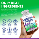 Utilisation quotidienne NEW AGE Magnésium Glycinate pour le soutien énergétique et musculaire.