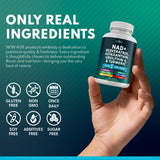 NEW AGE NAD+ − tableau-ingredients détaillé pour mieux comprendre.