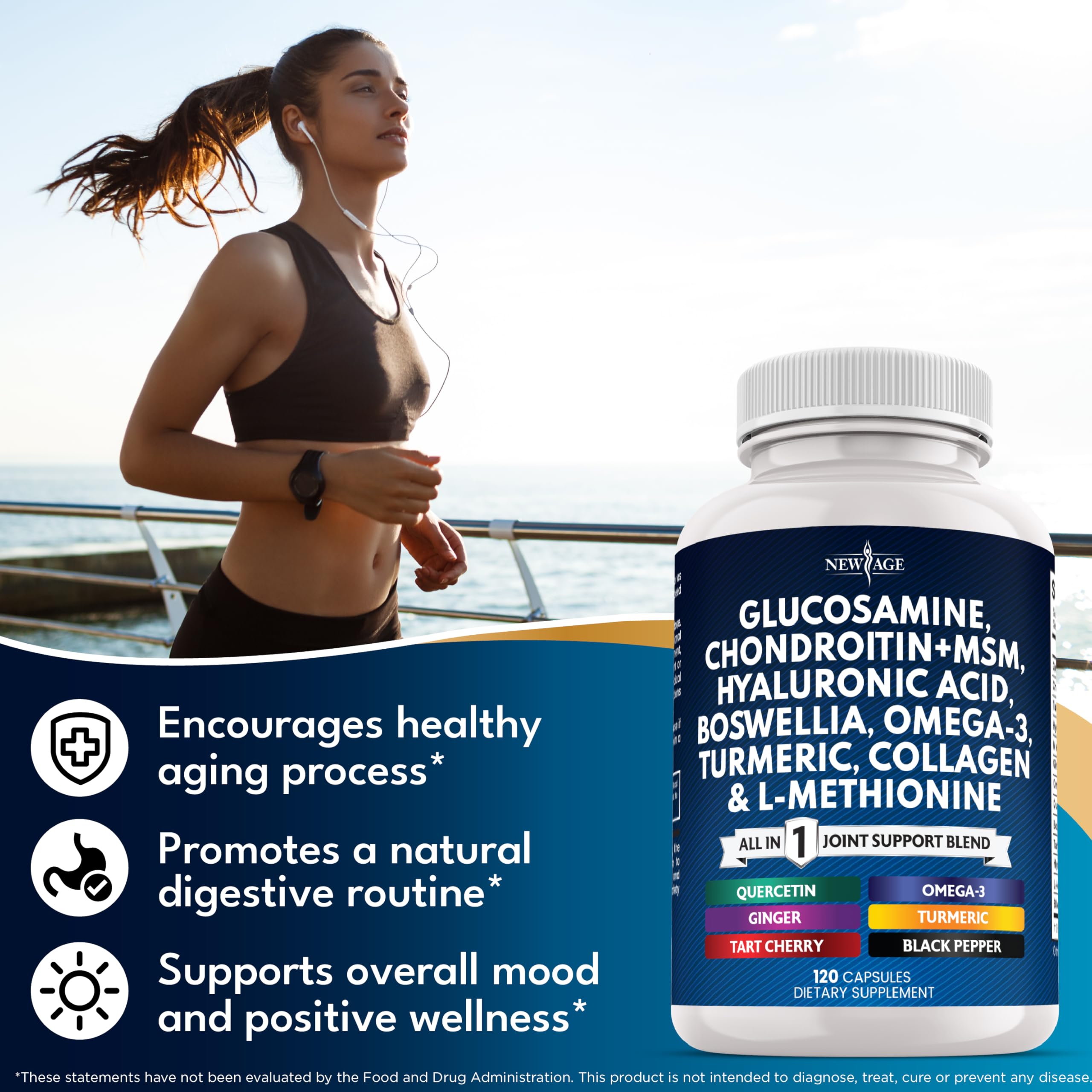 NEW AGE omega-3 capules, apport quotidien essentiel.