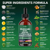Sélénium et zinc dans les gouttes NEW AGE, formulation antioxydante et nutritive.