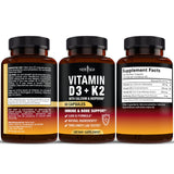 NEW AGE – Utilisation quotidienne facile avec ces capsules D3-K2.