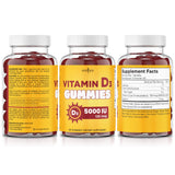 NEW AGE Gommes Vitamin D3 5000 UI – idéal pour intégrer votre routine quotidienne