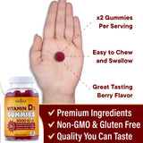 NEW AGE Gommes Vitamin D3 5000 UI – sans gluten, sans lactose