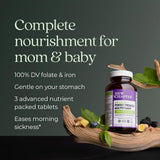 New Chapter Advanced Prenatal : gingembre visible, soutien possible contre les nausées matinales.