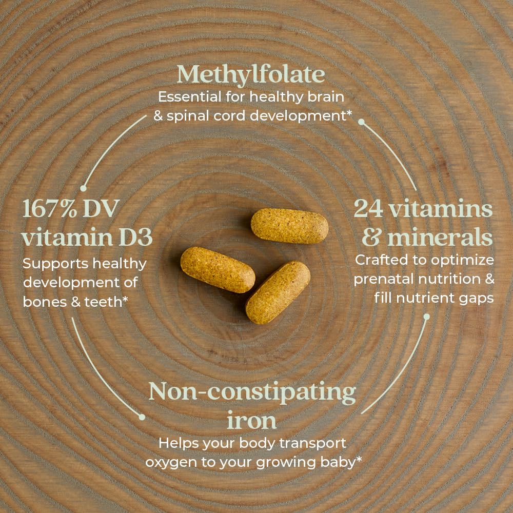 New Chapter Advanced Prenatal : tablettes fermentées, facile à digérer même à jeun.