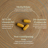New Chapter Advanced Prenatal : tablettes fermentées, facile à digérer même à jeun.