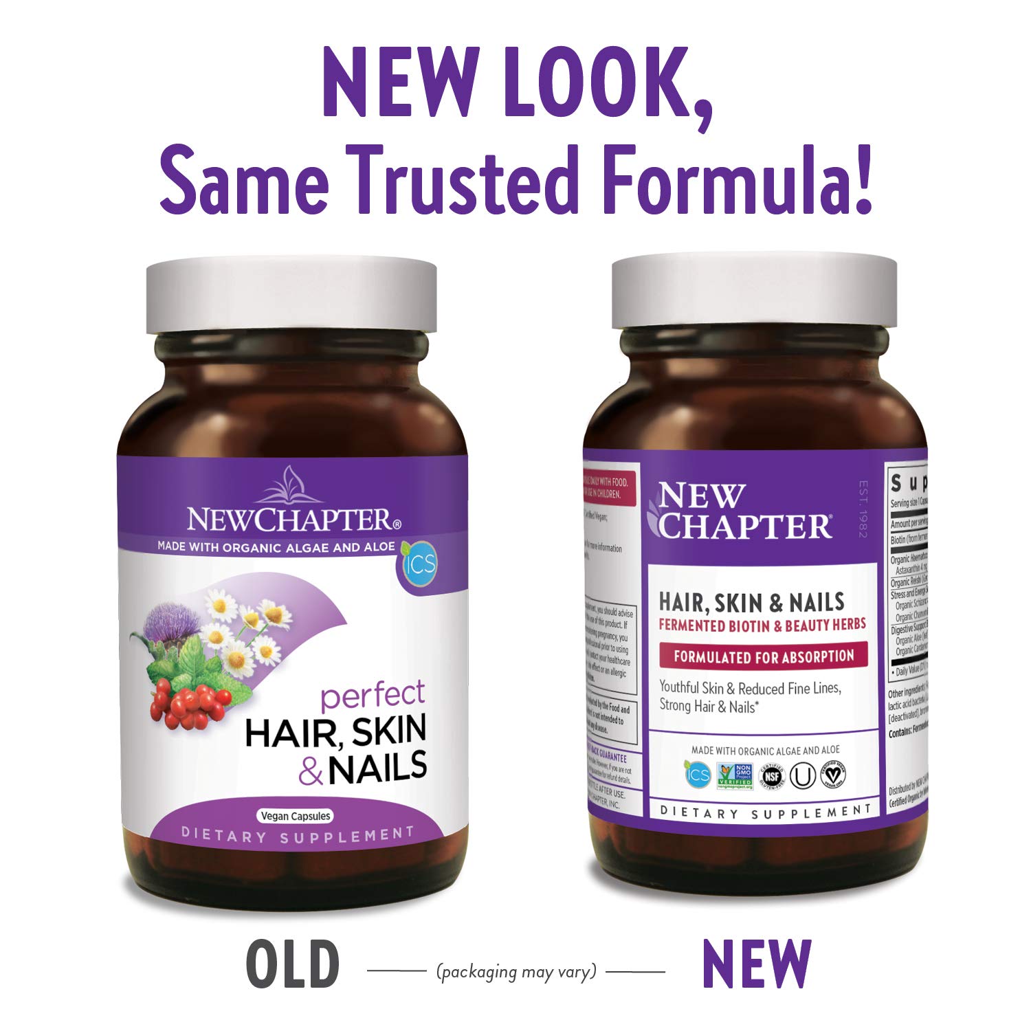 New Chapter biotine fermentée et astaxanthine pour des ongles et peau plus sains.