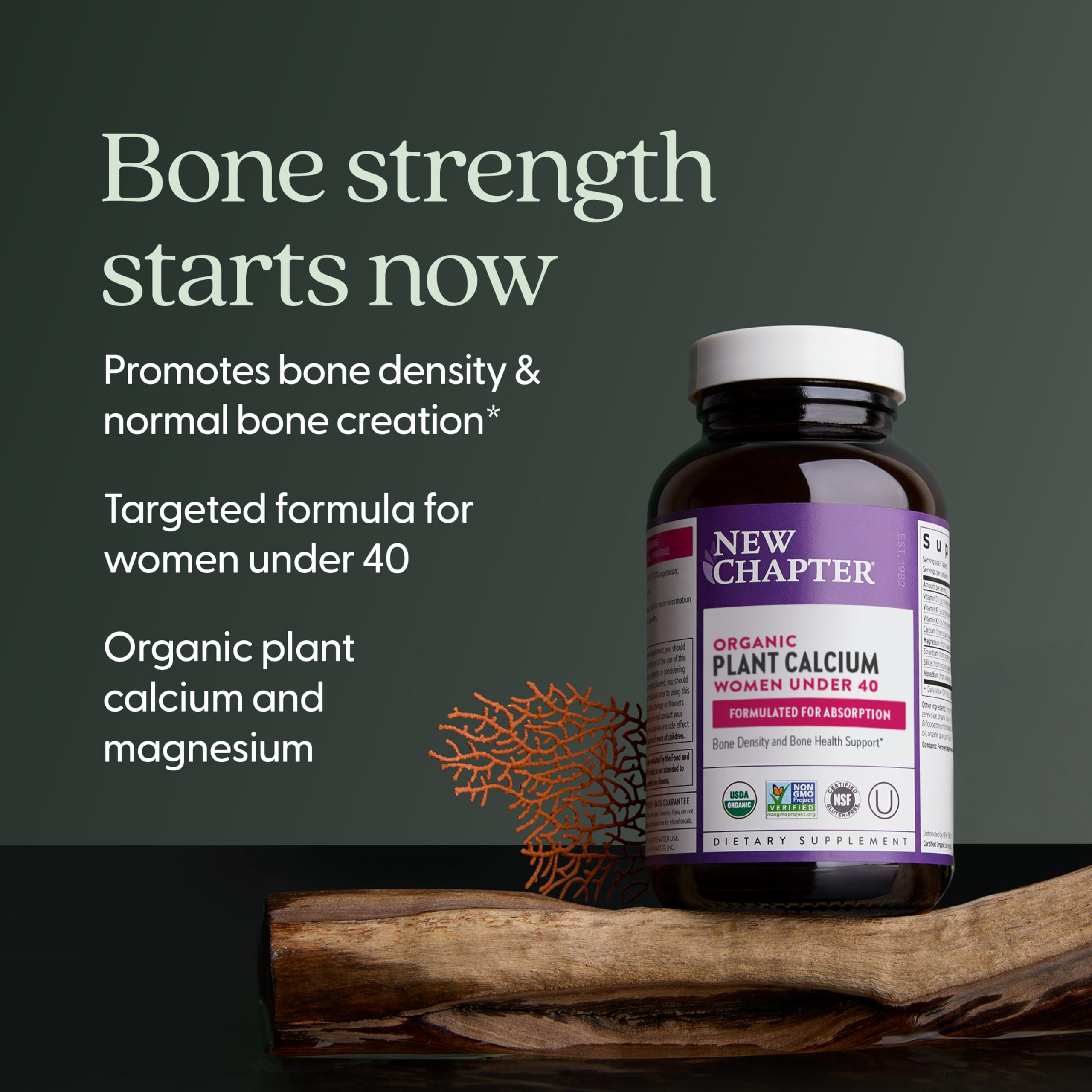 Capsules New Chapter Calcium et vitamine K2 pour équilibre nutritionnel
