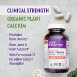 New Chapter Calcium – logos USDA Organic visibles sur l'emballage.