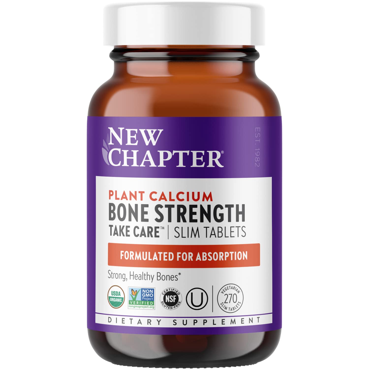 New Chapter Calcium: bouteille pratique pour un apport quotidien en calcium végétal.