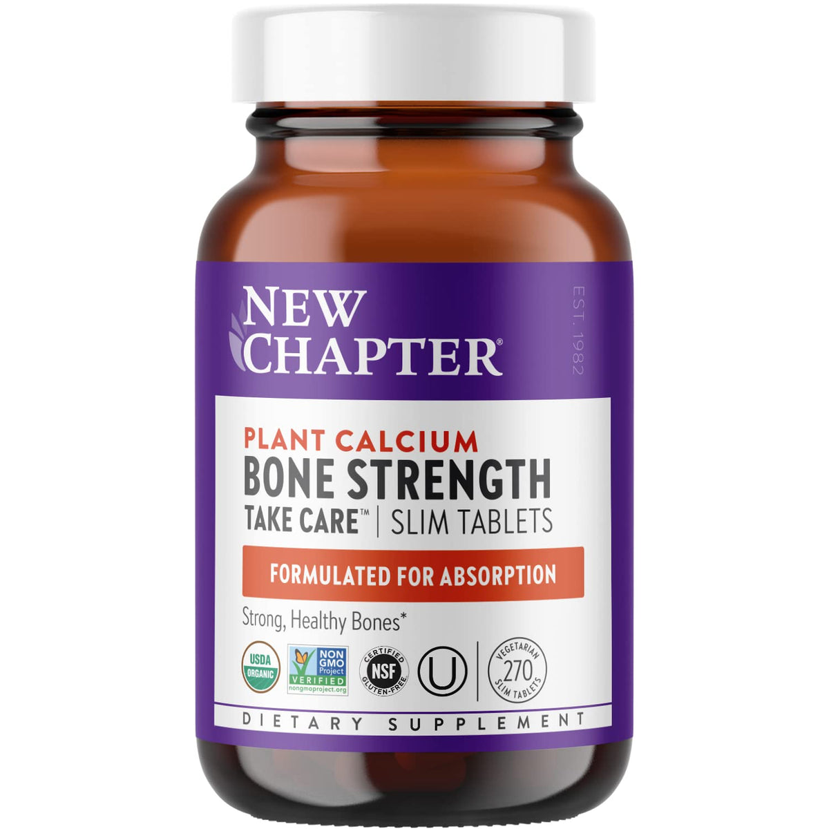 New Chapter Calcium: bouteille pratique pour un apport quotidien en calcium végétal.