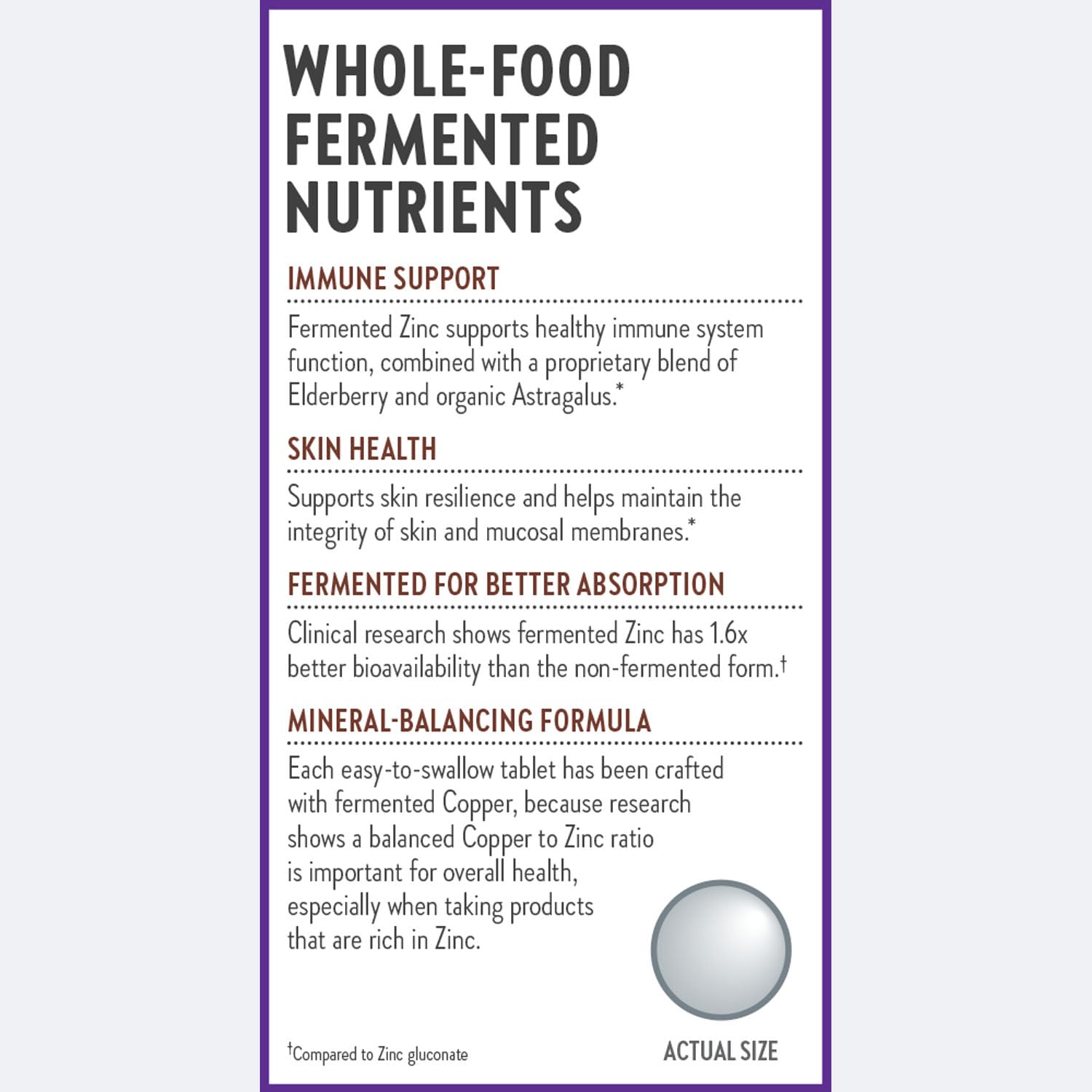 New Chapter certifications – sans gluten NSF et vérifié Non-GMO.