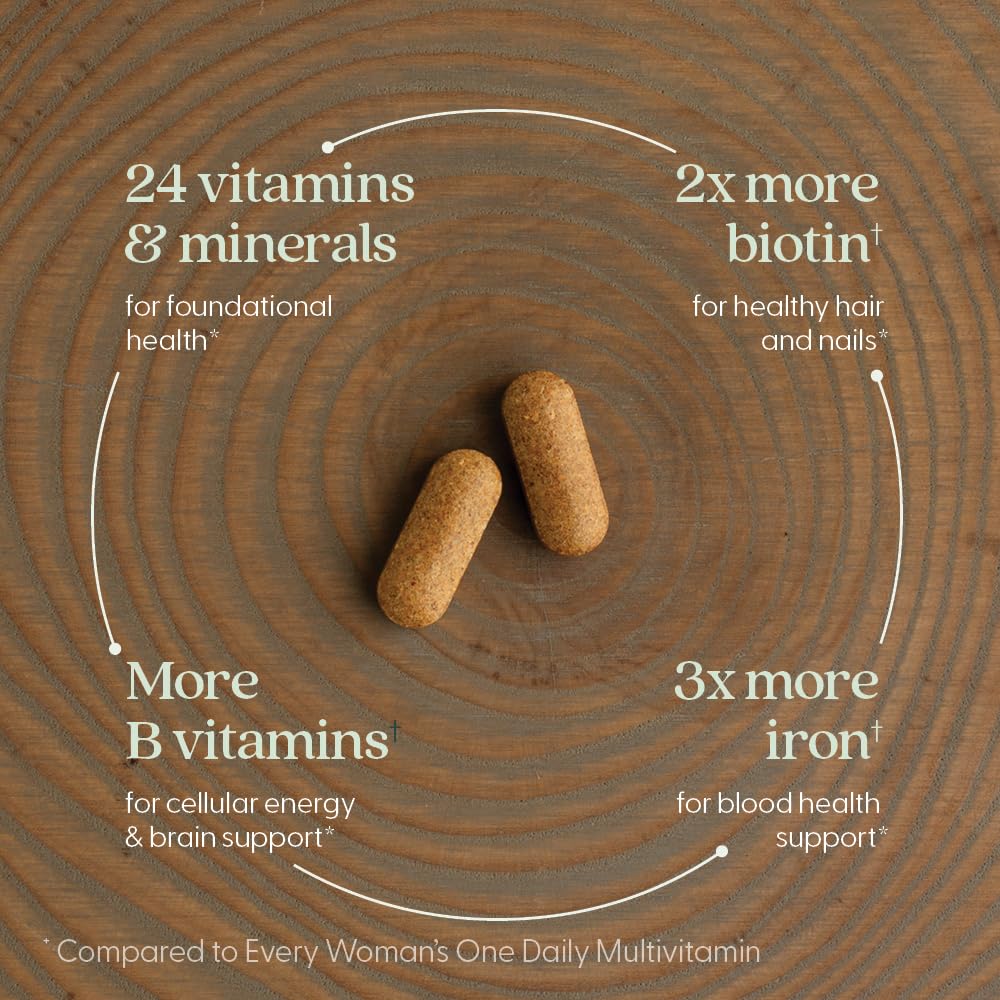 Complexe végétal New Chapter – immunité féminine avec légumes et herbes biologiques.