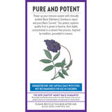 New Chapter Elderberry Force – sans gluten, convient à différents régimes.