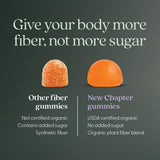 Gummies New Chapter dosage adulte: deux gommes et 4 g de fibres