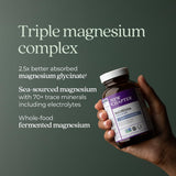 New Chapter Magnesium Complex comprimés, dosage matin et soir pour une routine pratique.