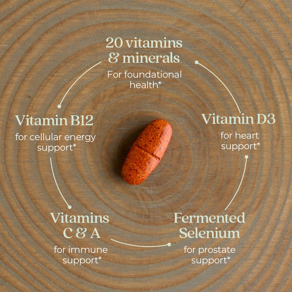 New Chapter Men’s Multivitamin 50 Plus – Astaxanthine: soutien antioxydant naturel.