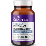 New Chapter Men’s Multivitamin 50 Plus – Bouteille: énergie soutenue et bien-être quotidien.
