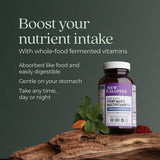 New Chapter Men’s Multivitamin 50 Plus – Étui: formule fermentée avec probiotiques.