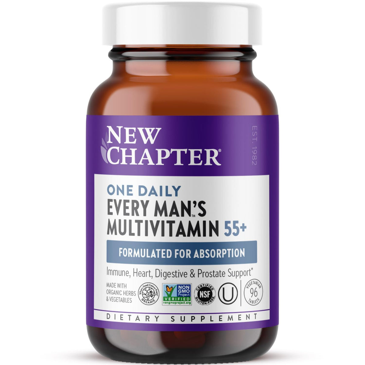 New Chapter Multivitamine 55+ bouteille pour énergie quotidienne