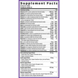 New Chapter Multivitamine Homme Avancé – tableau nutritionnel informatif sur l’emballage.
