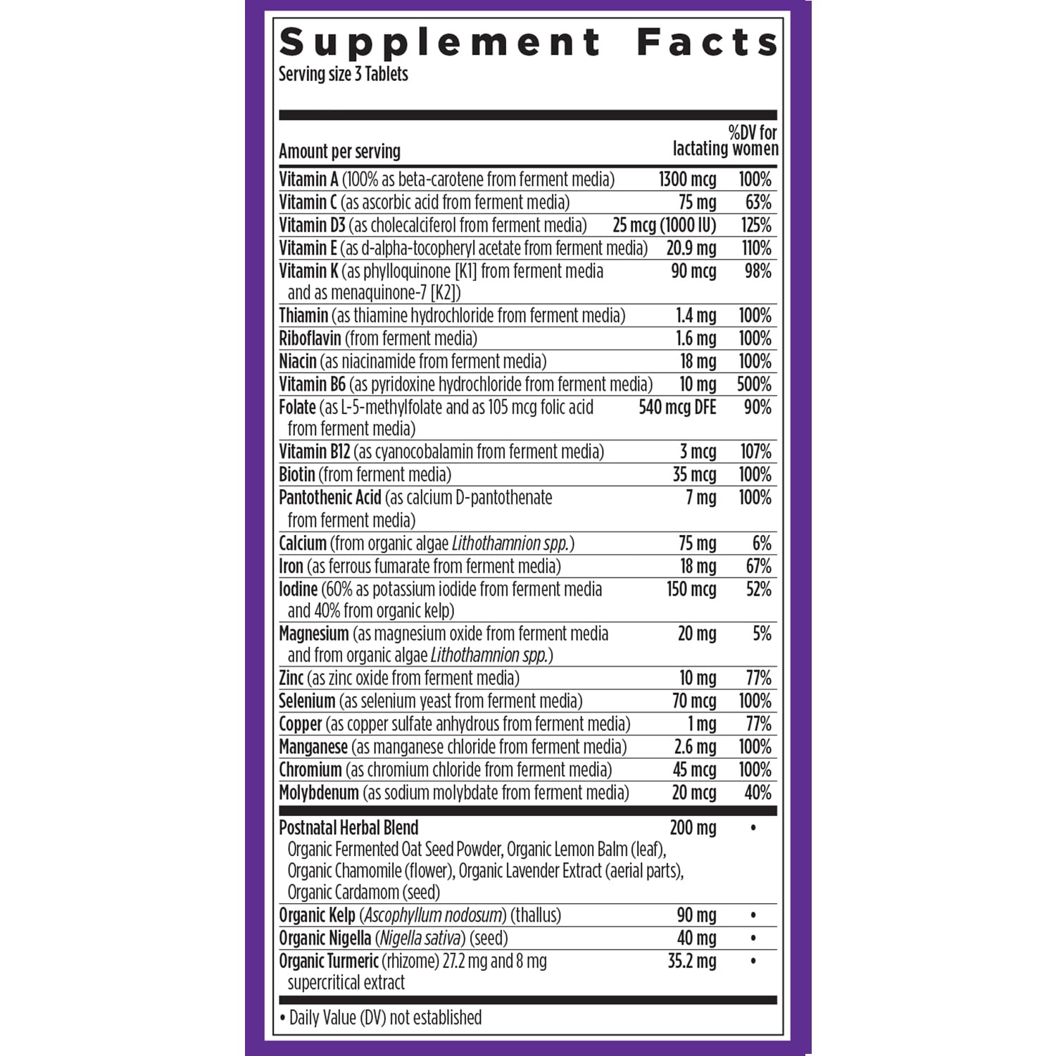 New Chapter multivitamines-minéraux-probiotiques – soutien nutritionnel global pour maman.