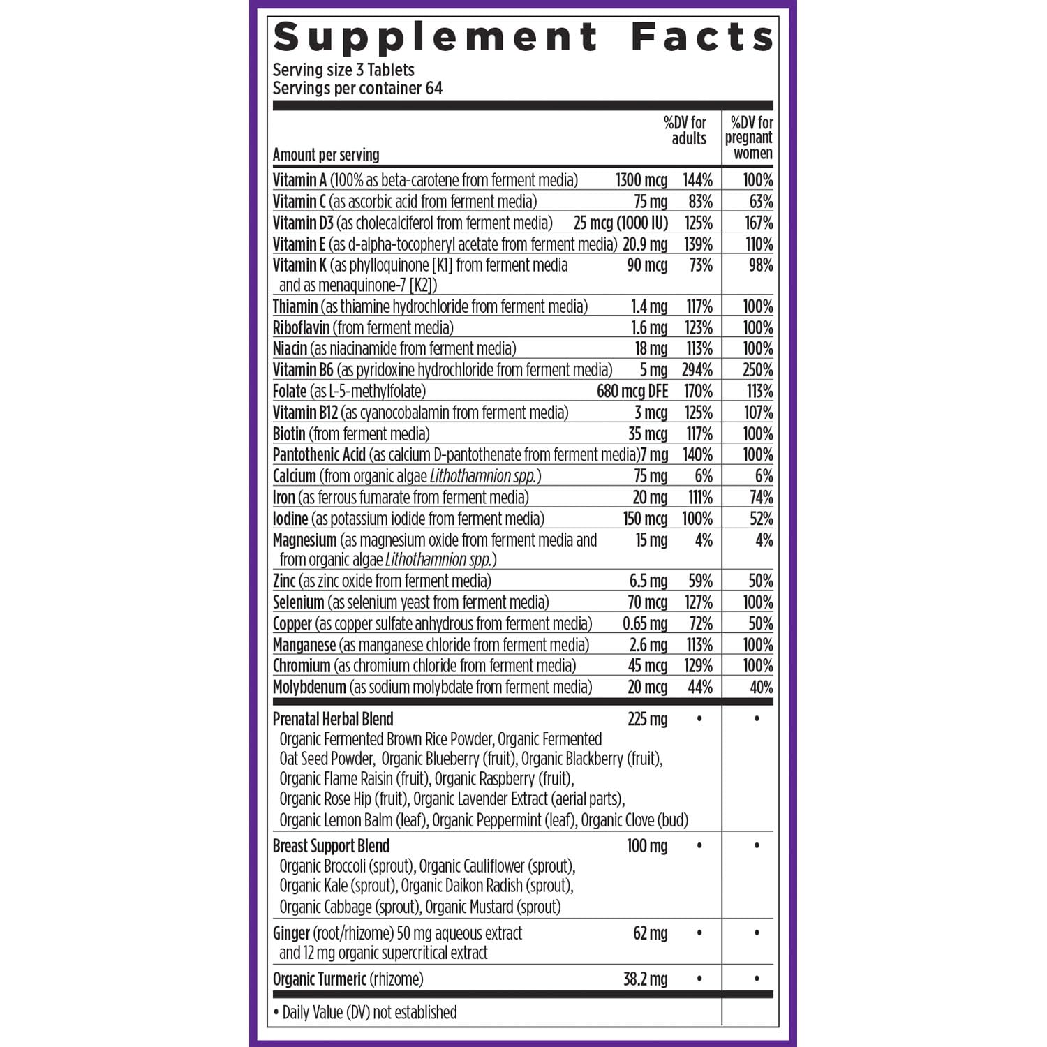 New Chapter Prénatal Avancé : vitamine D3 soutenant le système immunitaire et le bien-être.